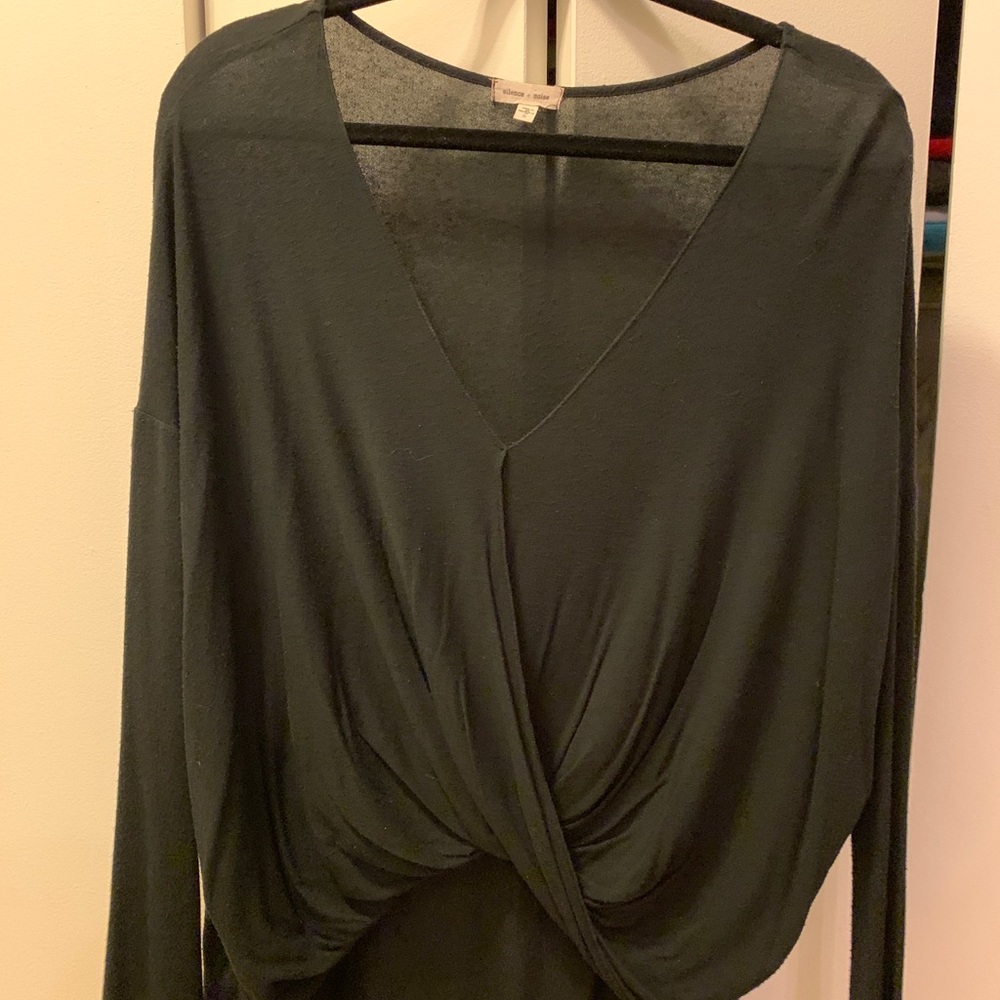 Black Urban Outfitters Asymmetrical Top